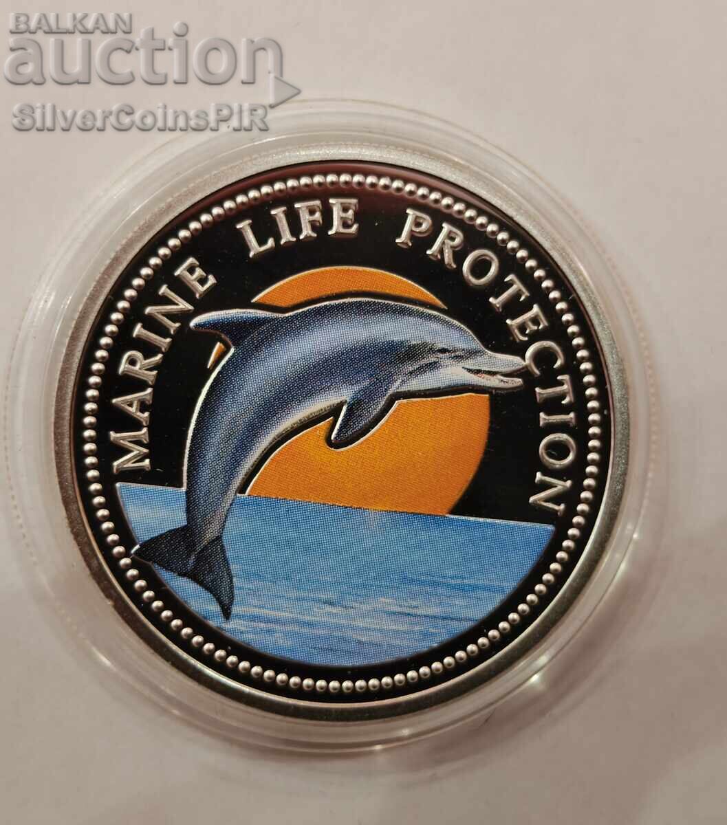 Monedă de argint 5$ Conservarea Faunei Marine 1998 Palau cu preț € 3.83 | 7.49 BGN