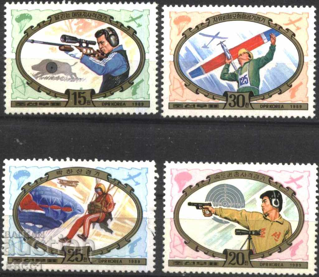 Αμεταχείριστα γραμματόσημα Αθλητισμός 1989 από τη Βόρεια Κορέα