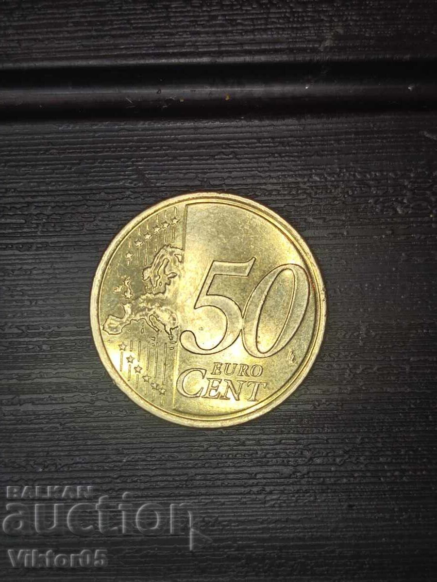 Монета 50 цента нова