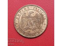 Franța-2 cenți 1862 A-Paris-stare excelentă