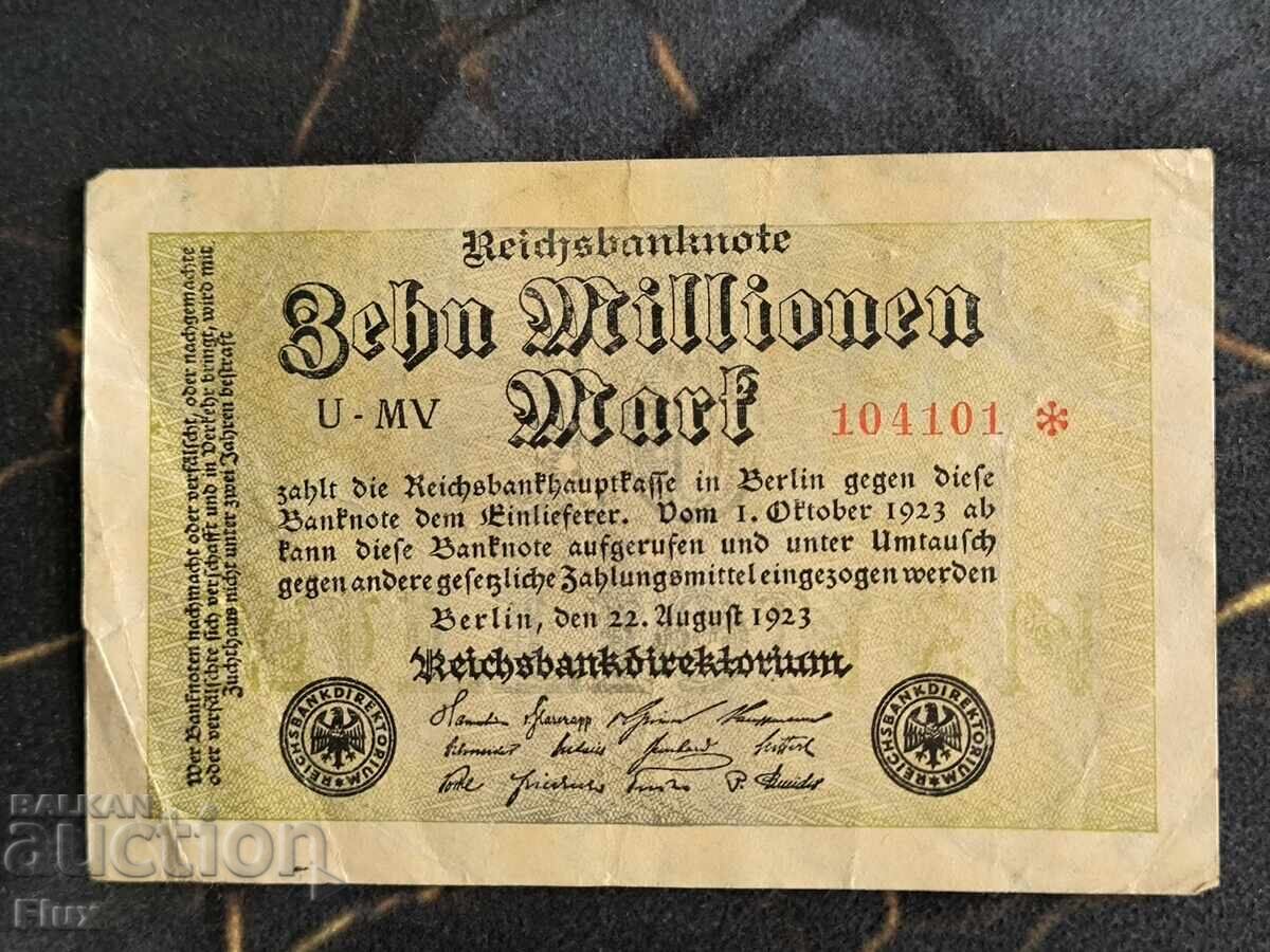 Bancnotă Reich - Germania - 10 000 000 mărci | 1923