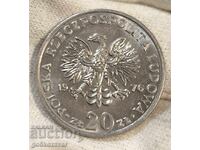 Polonia 20 zloți 1976 UNC