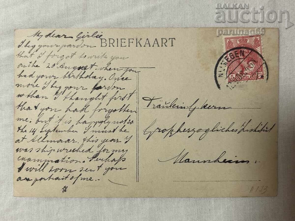 Carte poștală – Țările de Jos, 1908, Regina Wilhelmina cu preț € 4.00 | 7.82 BGN