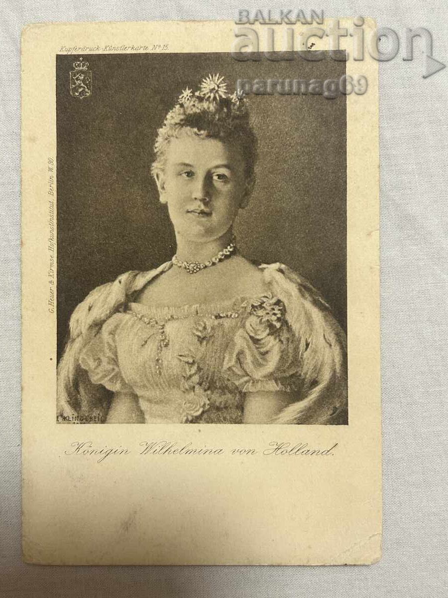 Carte poștală – Germania, 1905, regina Wilhelmina