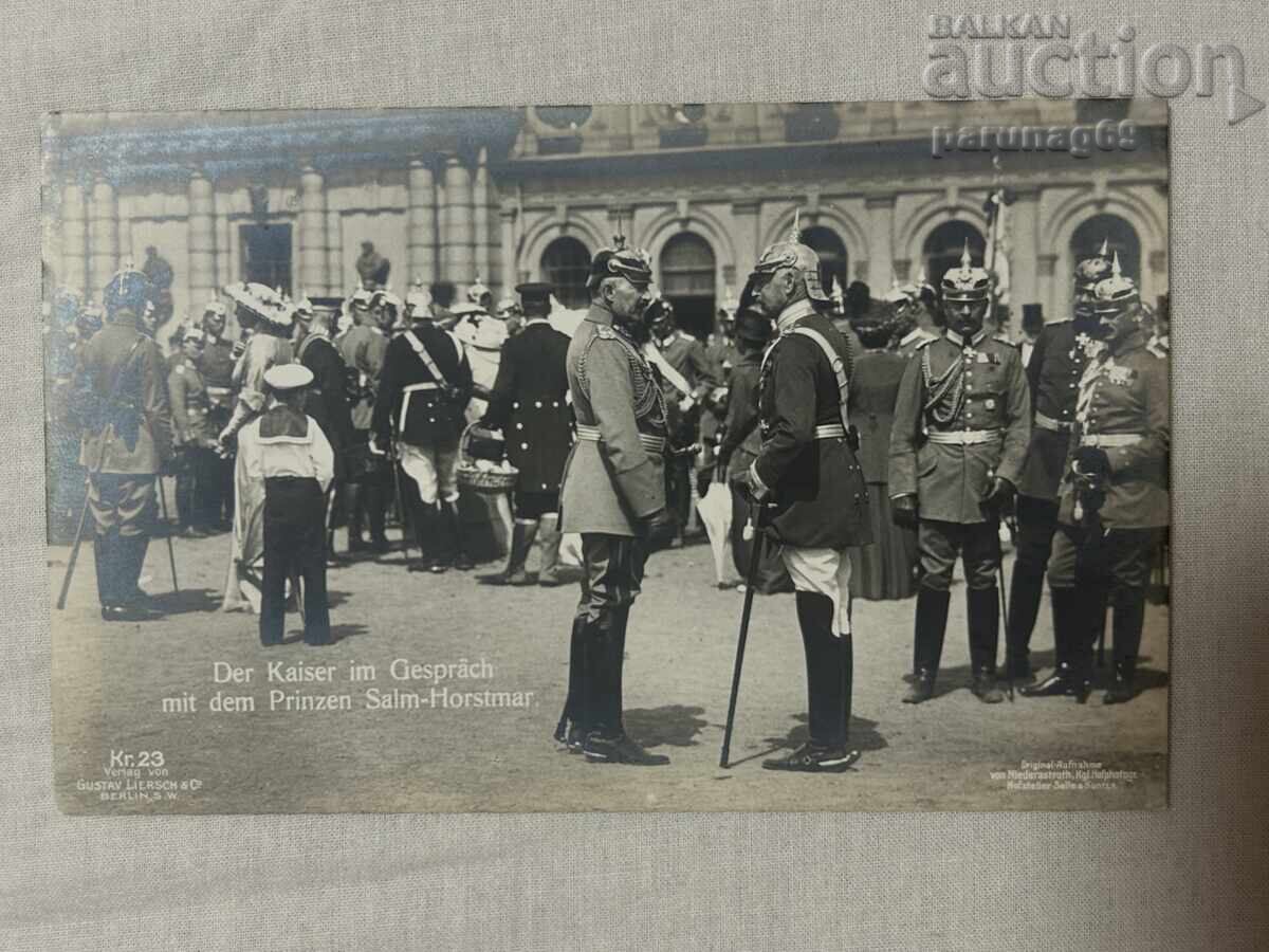 Germania, 1914, Kaiser Wilhelm al II-lea cu prințul Salm-Horstmar