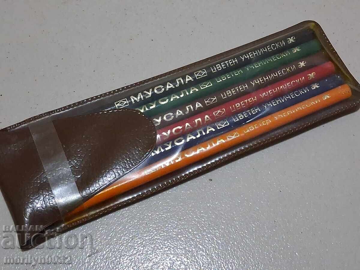 Set creioane Musala nefolosit RSR anii '80