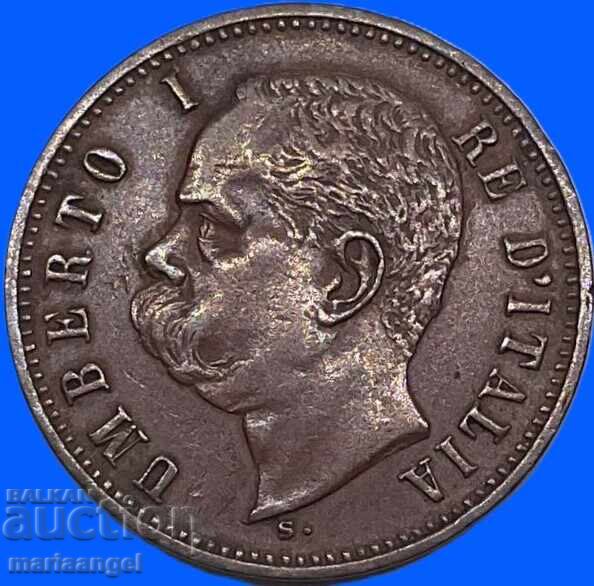 2 Centesimi 1898 Ιταλία Βασιλιάς Umberto I 4 - 5