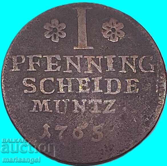 1 pfennig 1765 Germania Braunschweig-Wolfenbüttel - 6