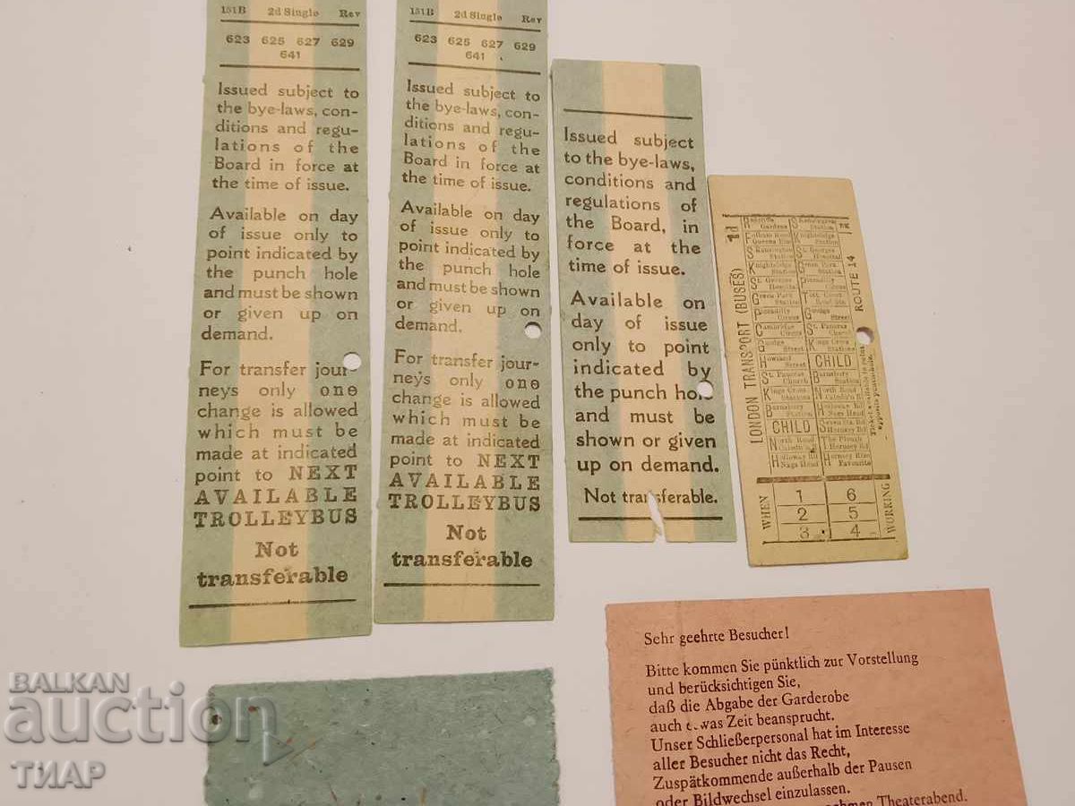Old transport tickets - 5