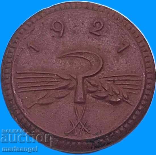 20 pfennig 1921 Germania Saxonia Primul Război Mondial - Primul Război Mondial