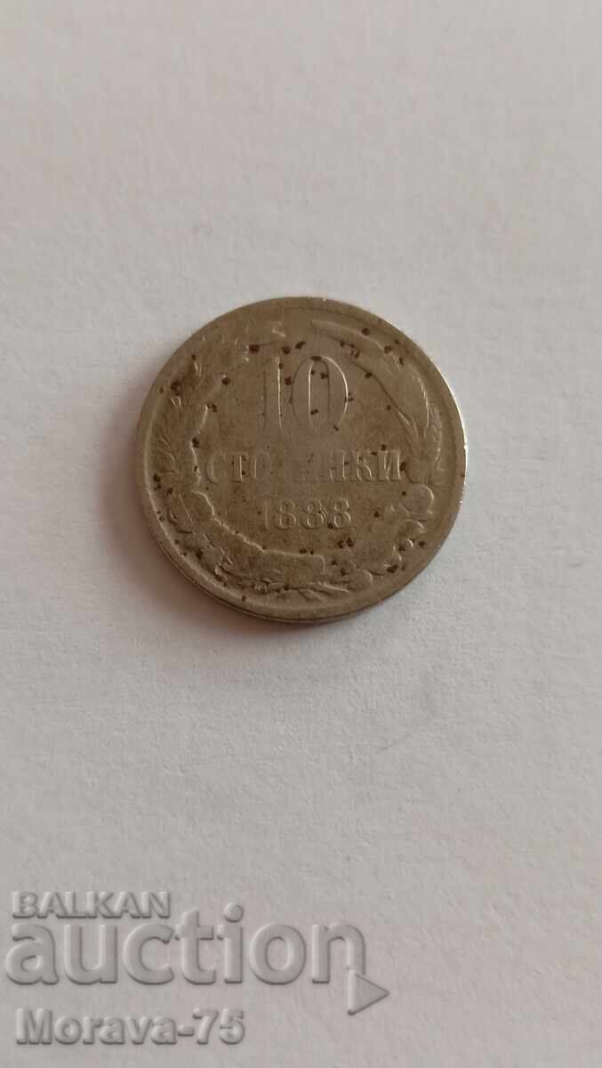10 cenți 1888