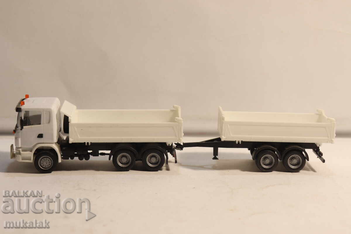 HERPA 1:87 H0 SCANIA AUTOBAASCULANTĂ GONDOLĂ CAMION MODEL MINIATURĂ