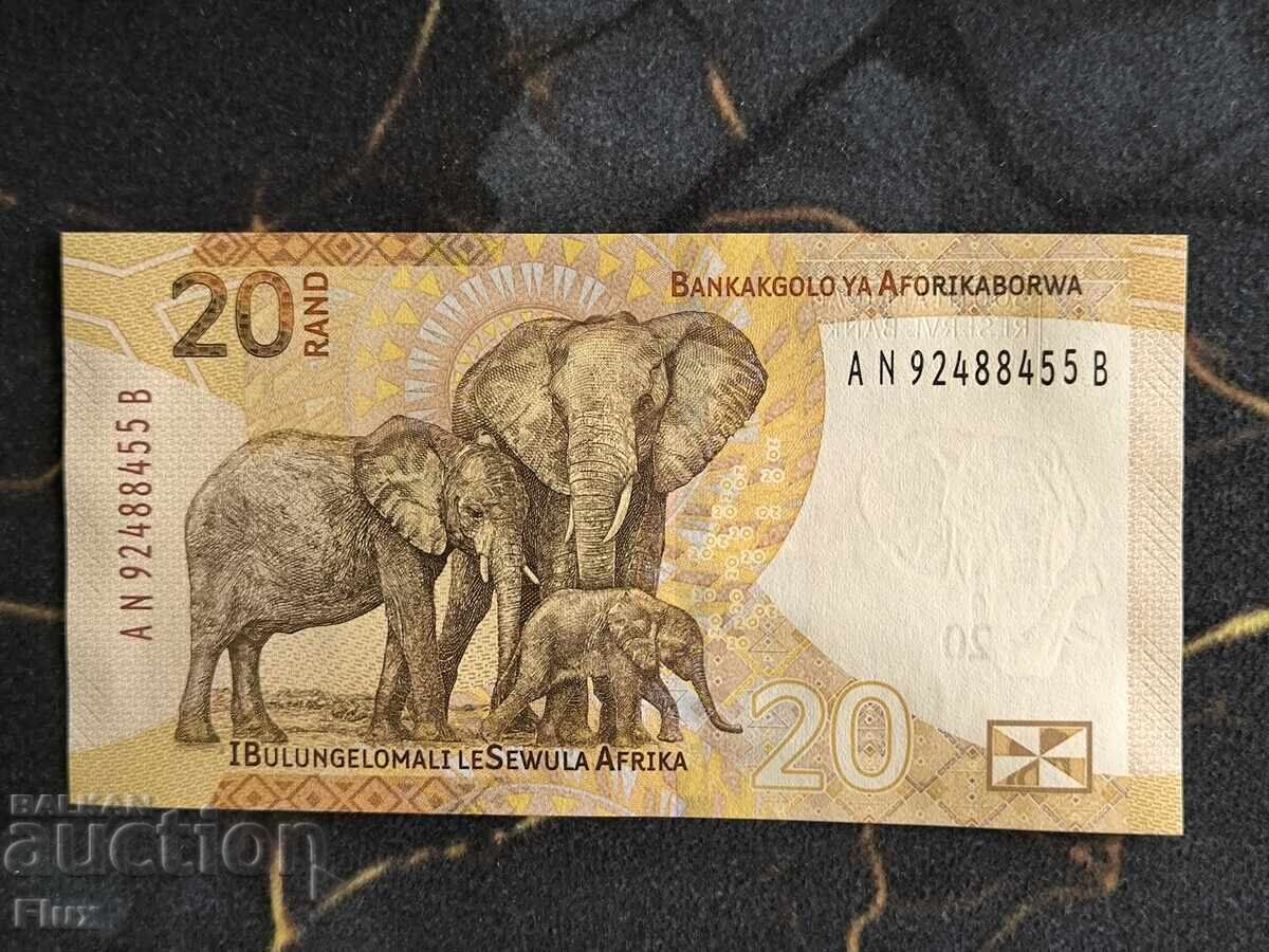 Bancnotă - Africa de Sud - 20 ranzi | 2023 cu preț € 5.25 | 10.27 BGN