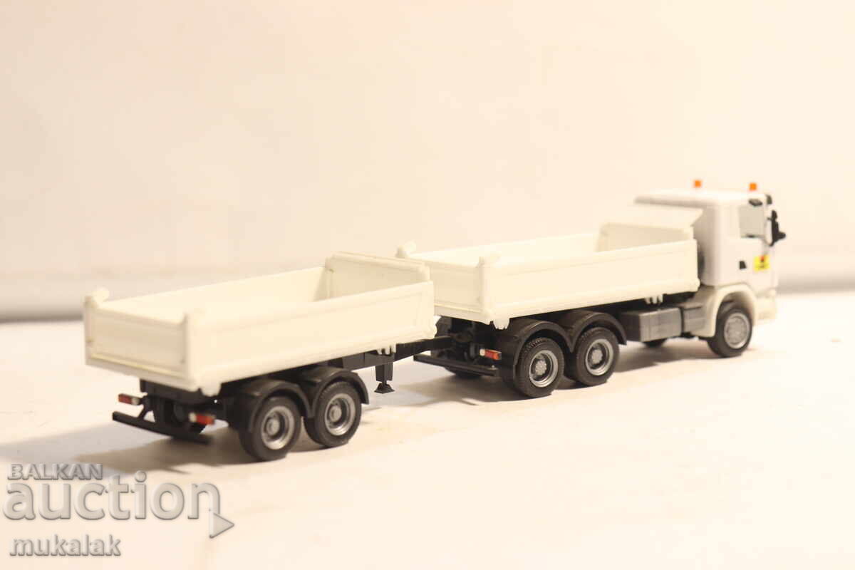 HERPA 1:87 H0 SCANIA AUTOBAASCULANTĂ GONDOLĂ CAMION MODEL MINIATURĂ - 7