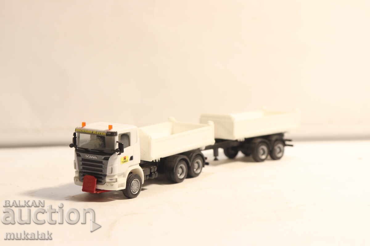 HERPA 1:87 H0 SCANIA AUTOBAASCULANTĂ GONDOLĂ CAMION MODEL MINIATURĂ
