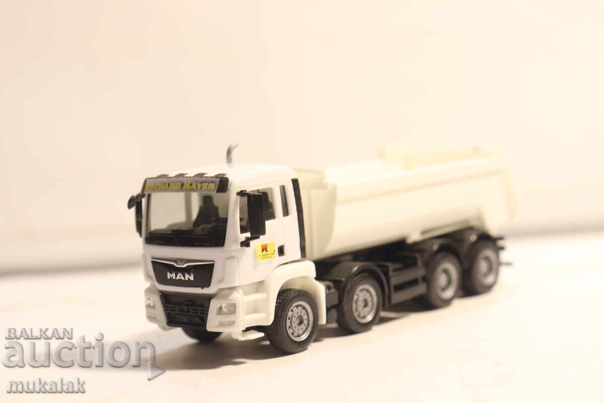 Licitație HERPA 1:87 H0 MAN CAMION BASCULANT GONDOLA MODEL DE COLECȚIE