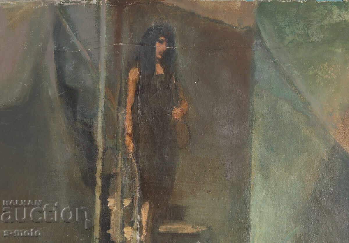 Compoziție figurală, pictură în ulei, 1987 - 6