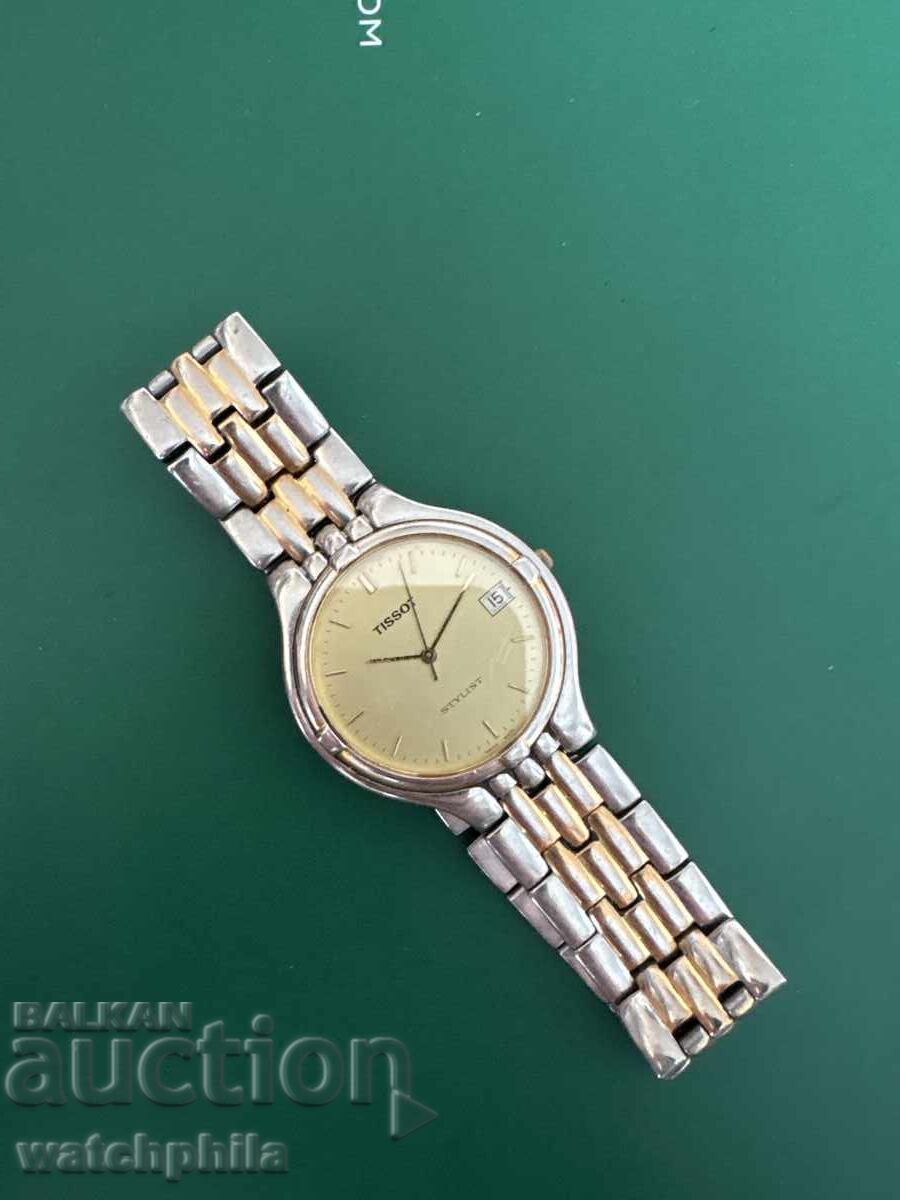 Аукцион Tissot Stylist рядък мъжки часовник. Работи отлично