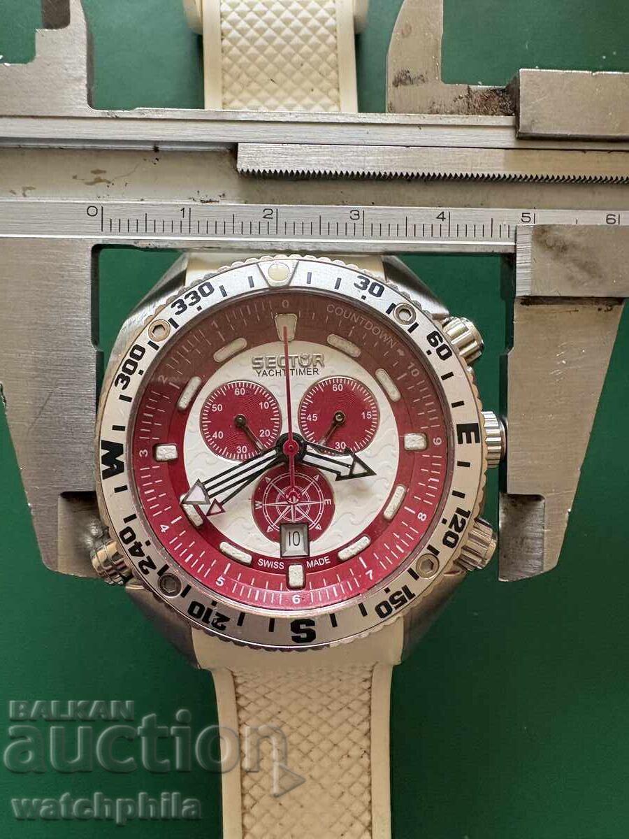 Ceas bărbătesc Sector Yacht Timer GMT, fabricat în Elveția. Rar - 7