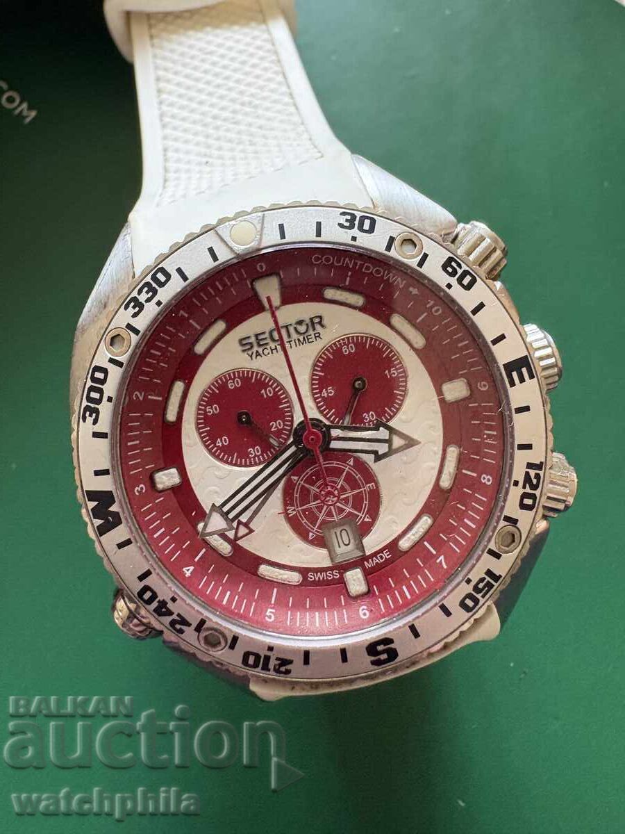 Ceas bărbătesc Sector Yacht Timer GMT, fabricat în Elveția. Rar
