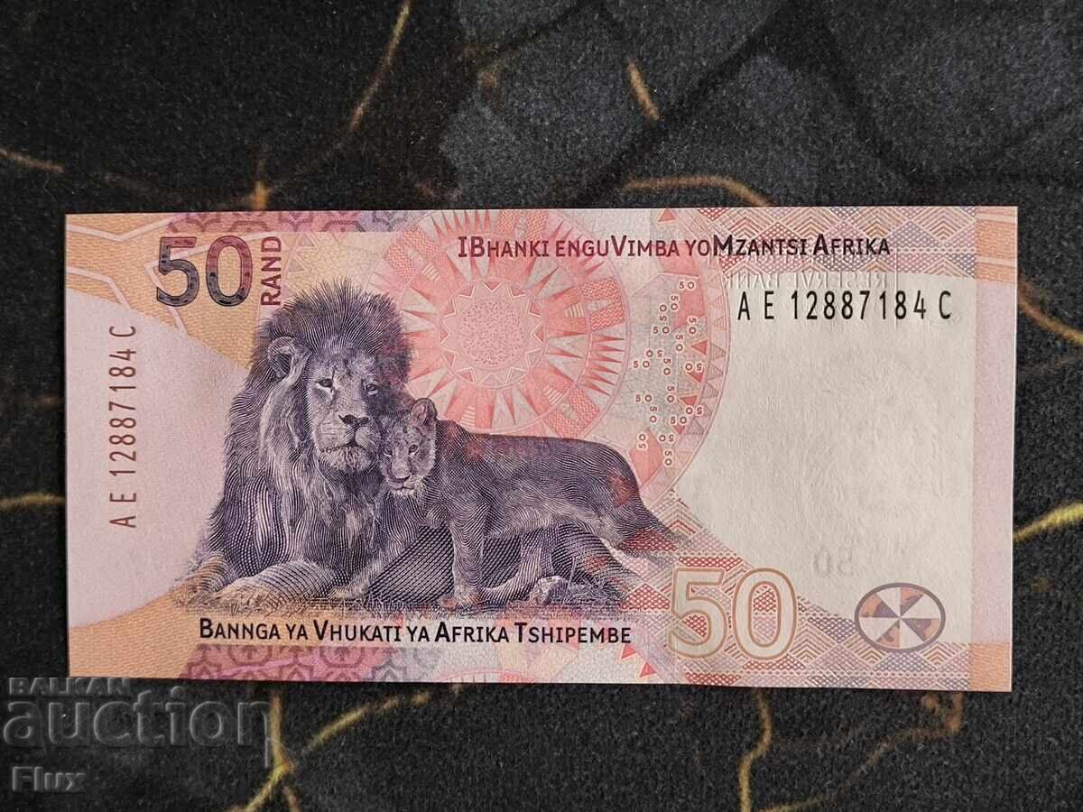 Bancnotă - Africa de Sud - 50 rand | 2023 cu preț € 9.50 | 18.58 BGN
