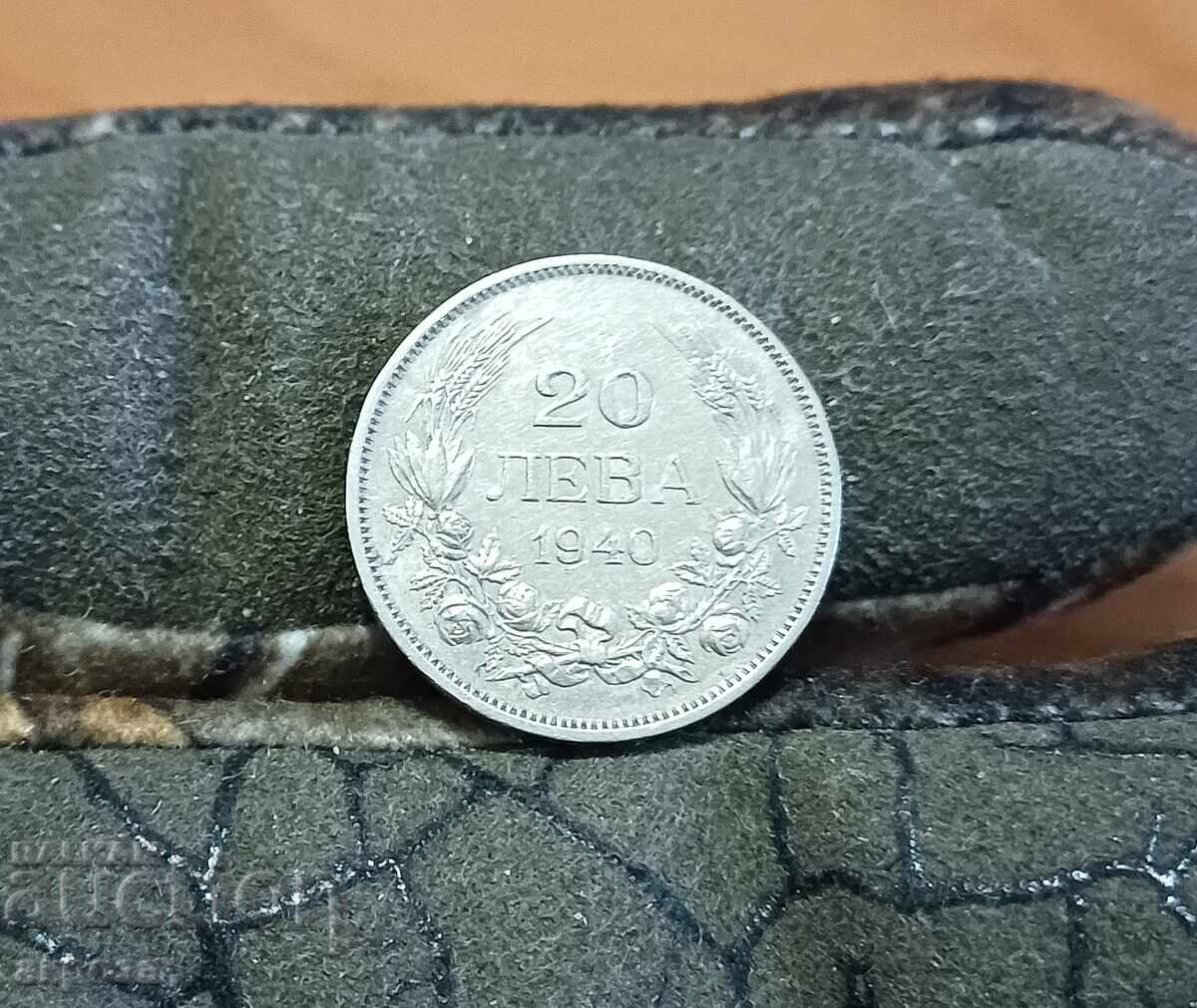 20 BGN 1940-relief