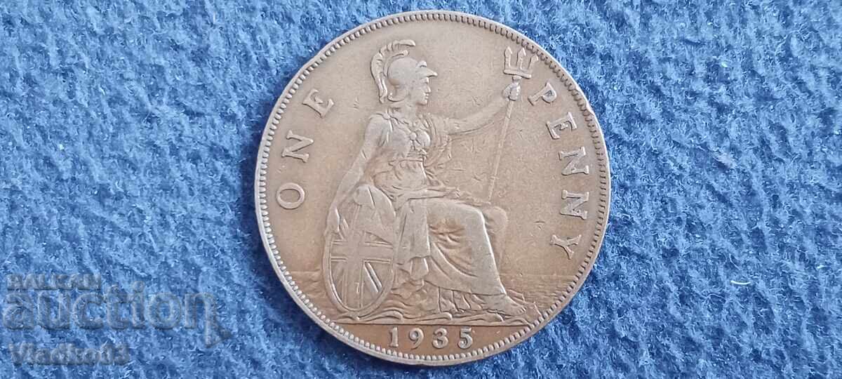 Marea Britanie Anglia 1 penny 1935