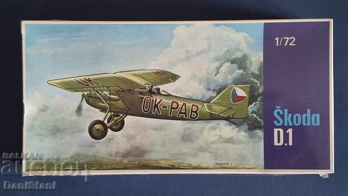 Machetă avion la scară 1:72, Skoda D.1