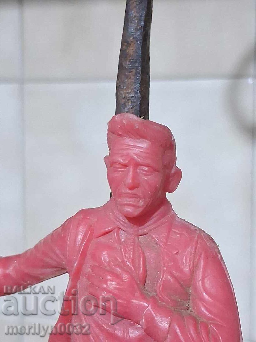 Livrarea Jucărie figurină cowboy din plastic, sfârșitul anilor '70