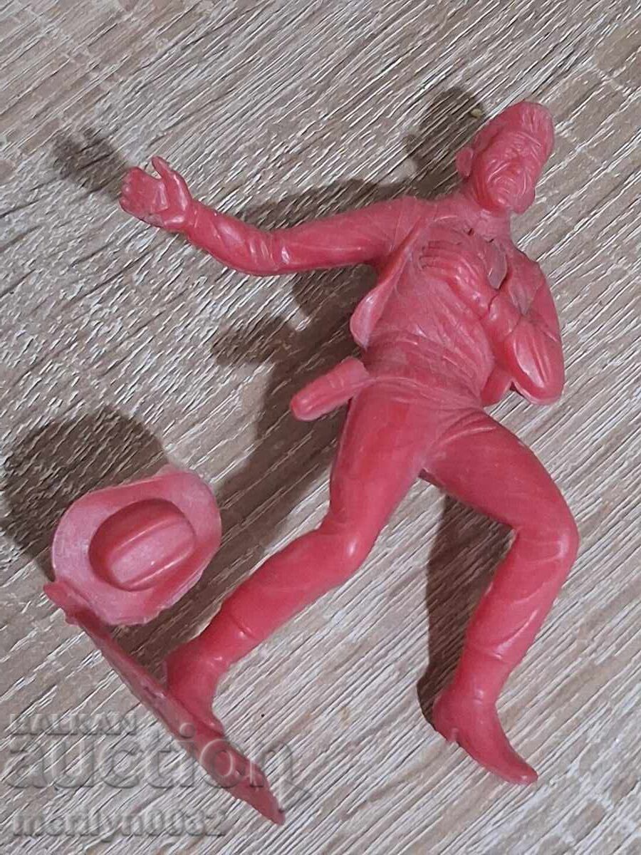 Jucărie figurină cowboy din plastic, sfârșitul anilor '70 - 7