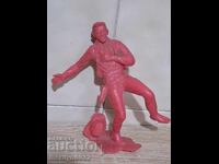 Jucărie figurină cowboy din plastic, sfârșitul anilor '70