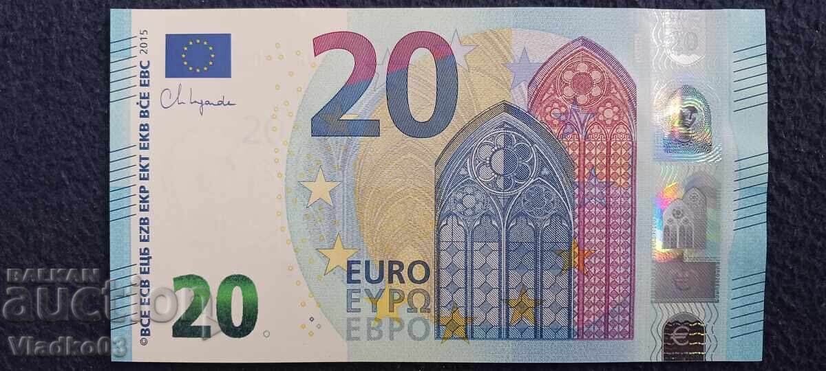 Franța 20 euro 2015 Nouă, necirculată