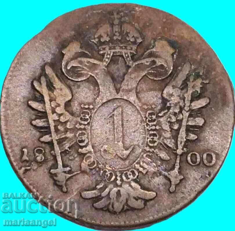 Παράδοση Austria 1 Kreuzer 1800 E - Karlsburg Franz II - σπάνιο