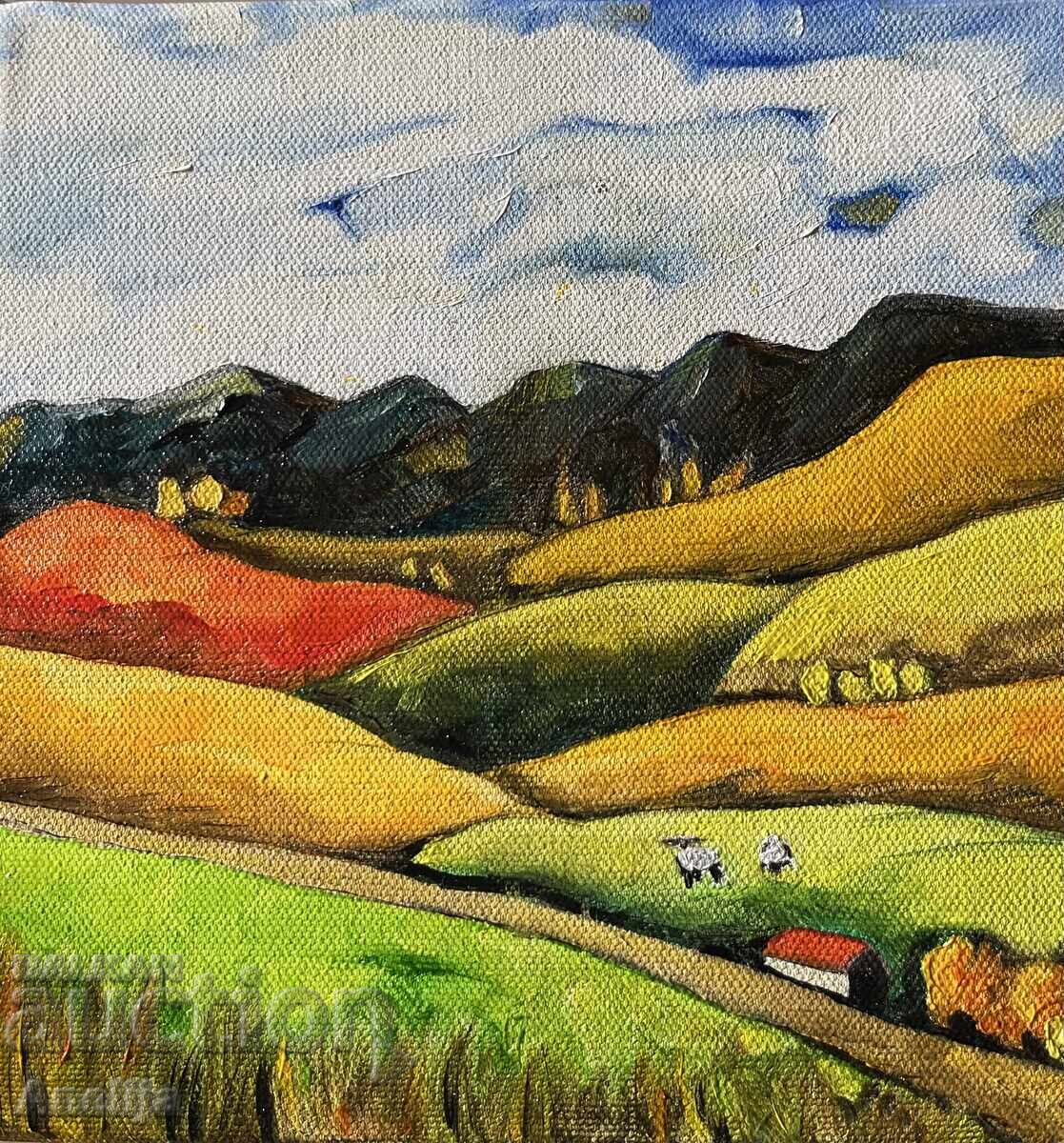 Village landscape Stolot village