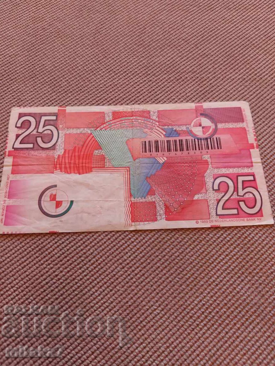 25 guldeni 1989, Țările de Jos cu preț € 8.00 | 15.65 BGN