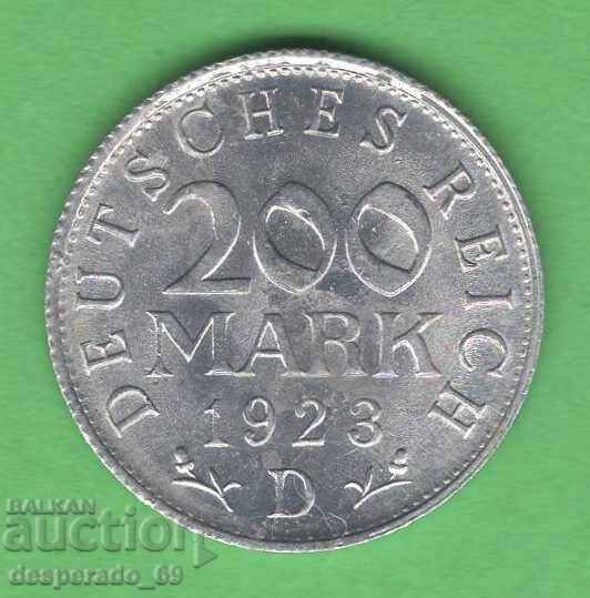 (¯`'•.¸ 200 γραμματόσημα 1923D GERMANY UNC- ¸.•'´¯)