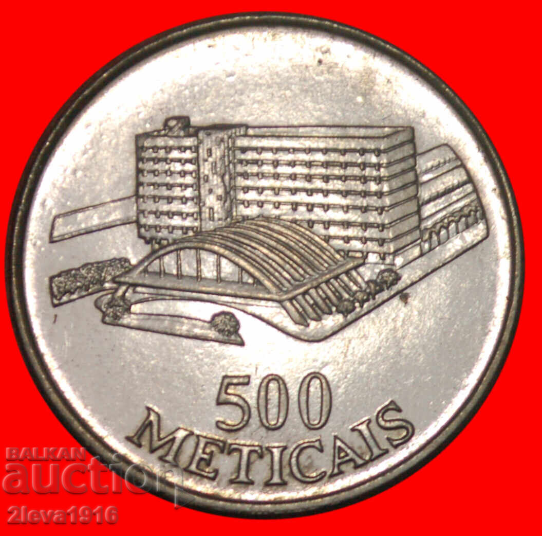 Ⰺ PISTOL KALASHNIKOV AK-47 ★ MOZAMBIC ★ 500 METICAIS 1994 UNC