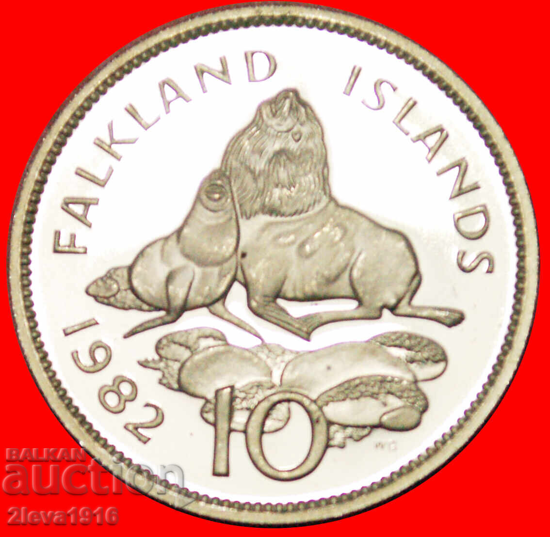 MAREA BRITANIE (1974-1992): INSULELE FALKLAND★10 PENI 1982!