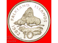 GREAT BRITAIN (1974-1992): FALKLAND ISLANDS★10 PENCE 1982!