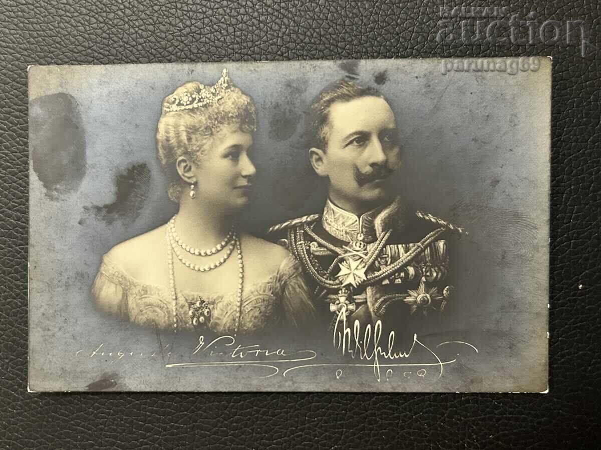 Carte poștală – Germania, Wilhelm al II-lea și Augusta Victoria