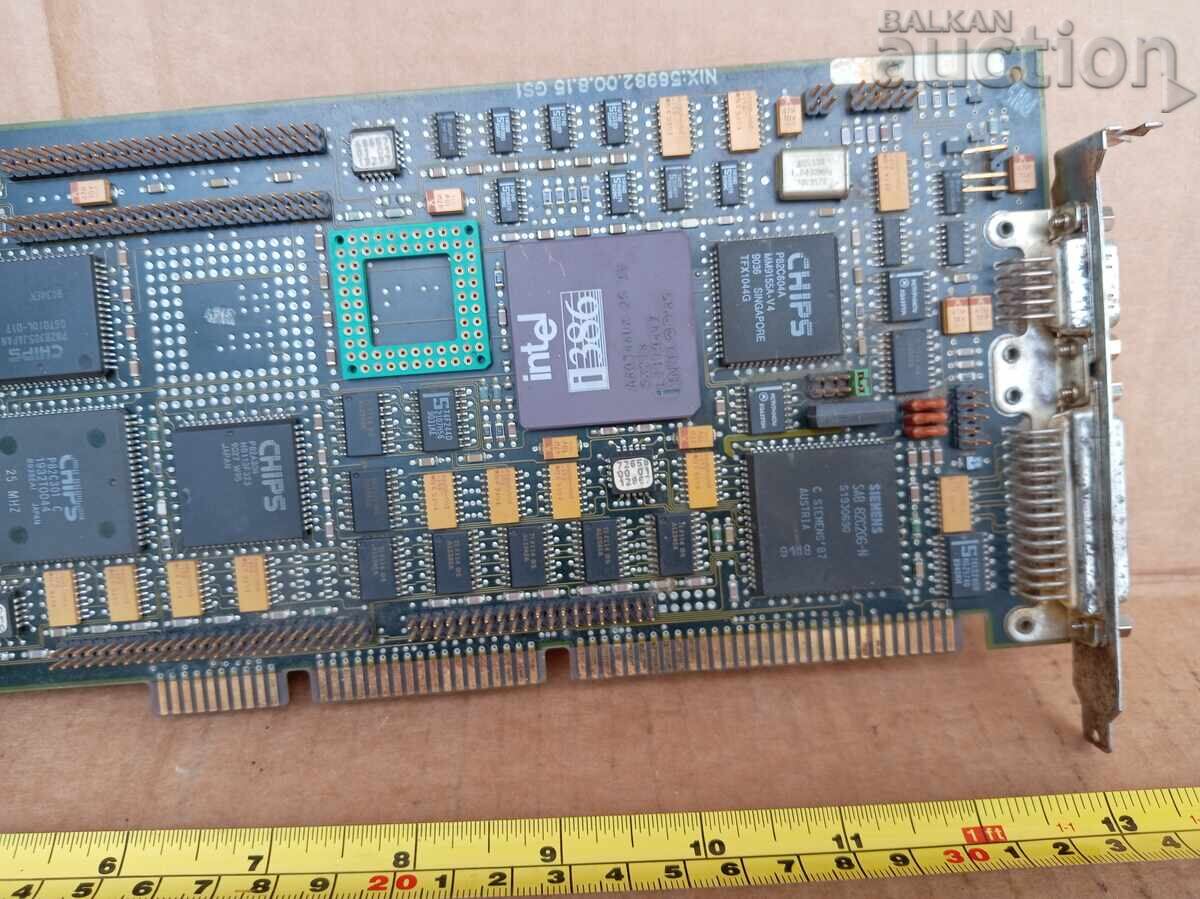 Auction  INTEL 386 vintage computer motherboard 80s RAM