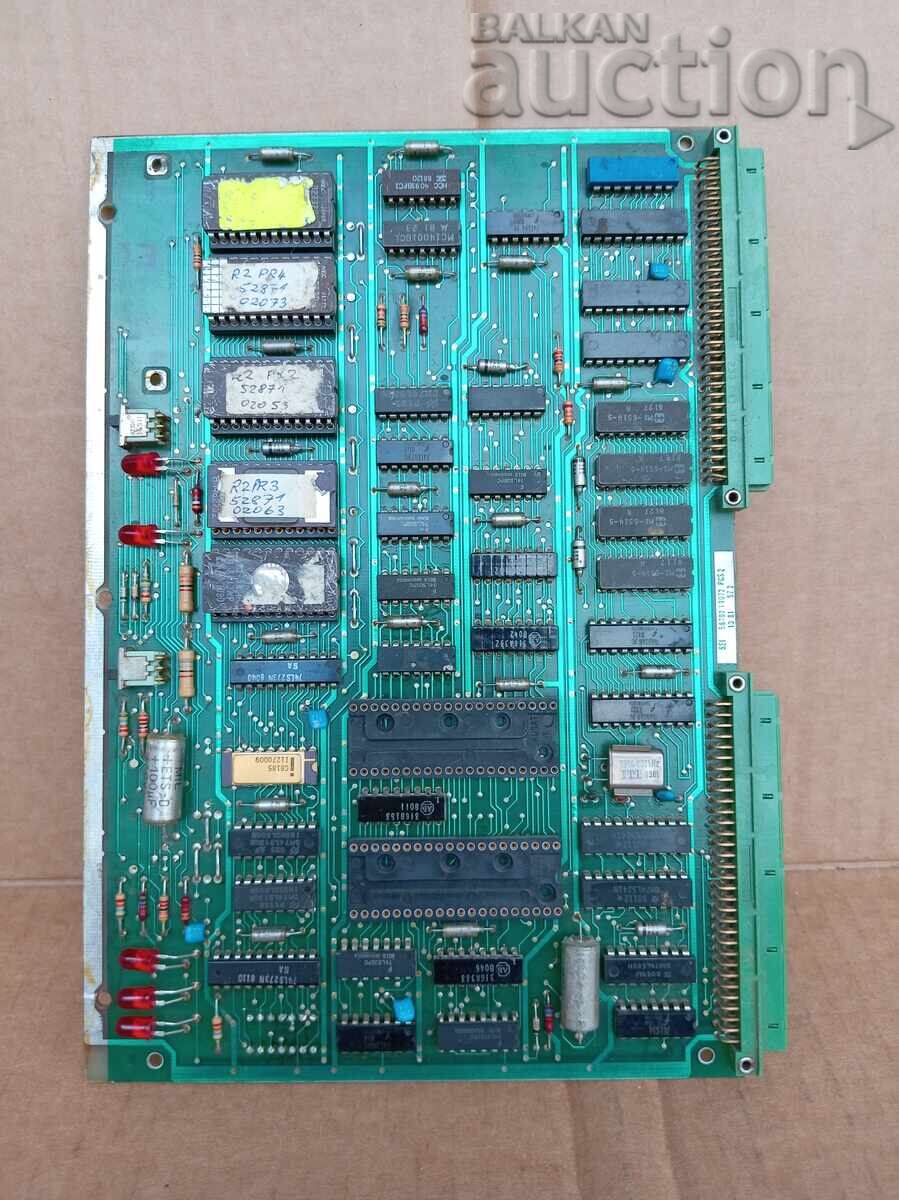 Placă electronică veche comutator industrial anii '80 CPU