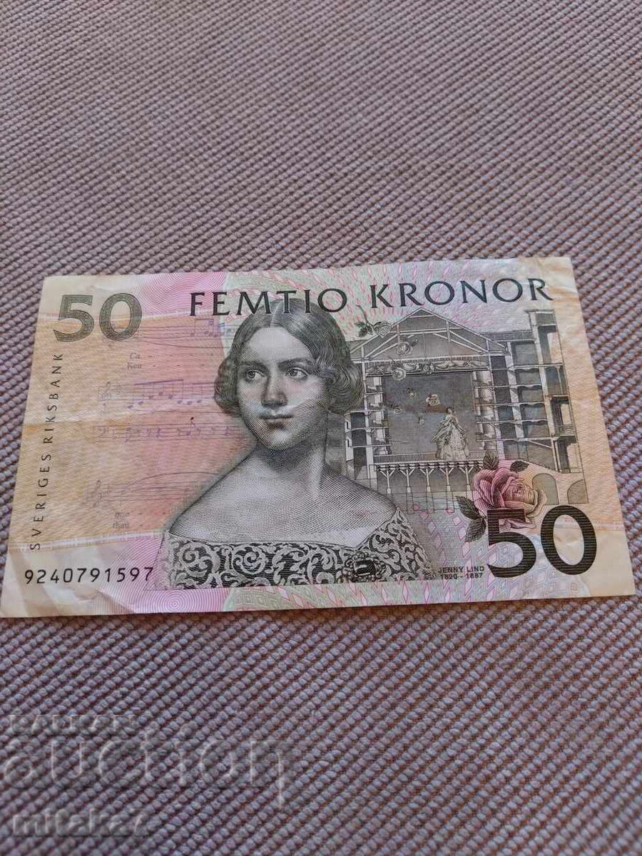 50 coroane 1999, Suedia