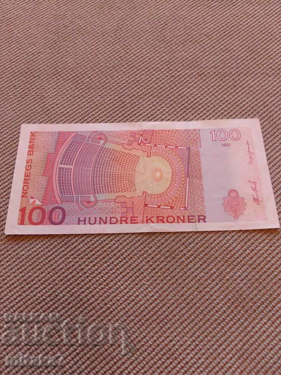 100 kroner 1997, Norway with price € 12.00 | 23.47 BGN