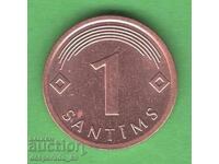 (¯`'•.¸   1 santim 2008  LATVIYA   ¸.•'´¯)