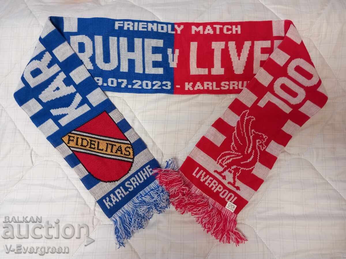 Karlsruhe - Liverpool eșarfă de fotbal Liverpool 19.07.2023 cu preț € 5.00 | 9.78 BGN Karlsruhe - Liverpool eșarfă de fotbal Liverpool 19.07.2023 cu preț € 5.00 | 9.78 BGN