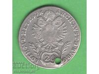 (¯`'•.¸ 20 creițari 1797 AUSTRIA ¸.•'´¯)