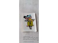Calendar Mickey Mouse și Donald pe moped 1986