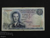 20 franci Luxemburg 1966
