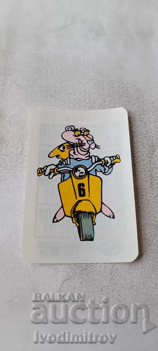 Calendar Pantera Roz 1986